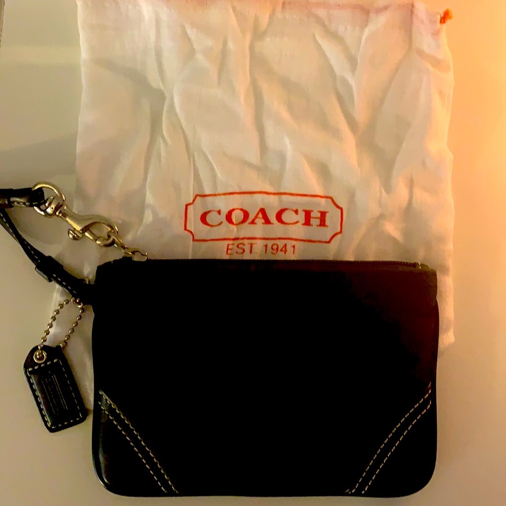 Black Coach Wristlet